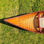 K037 6 ft Wooden Canoe with ribs 